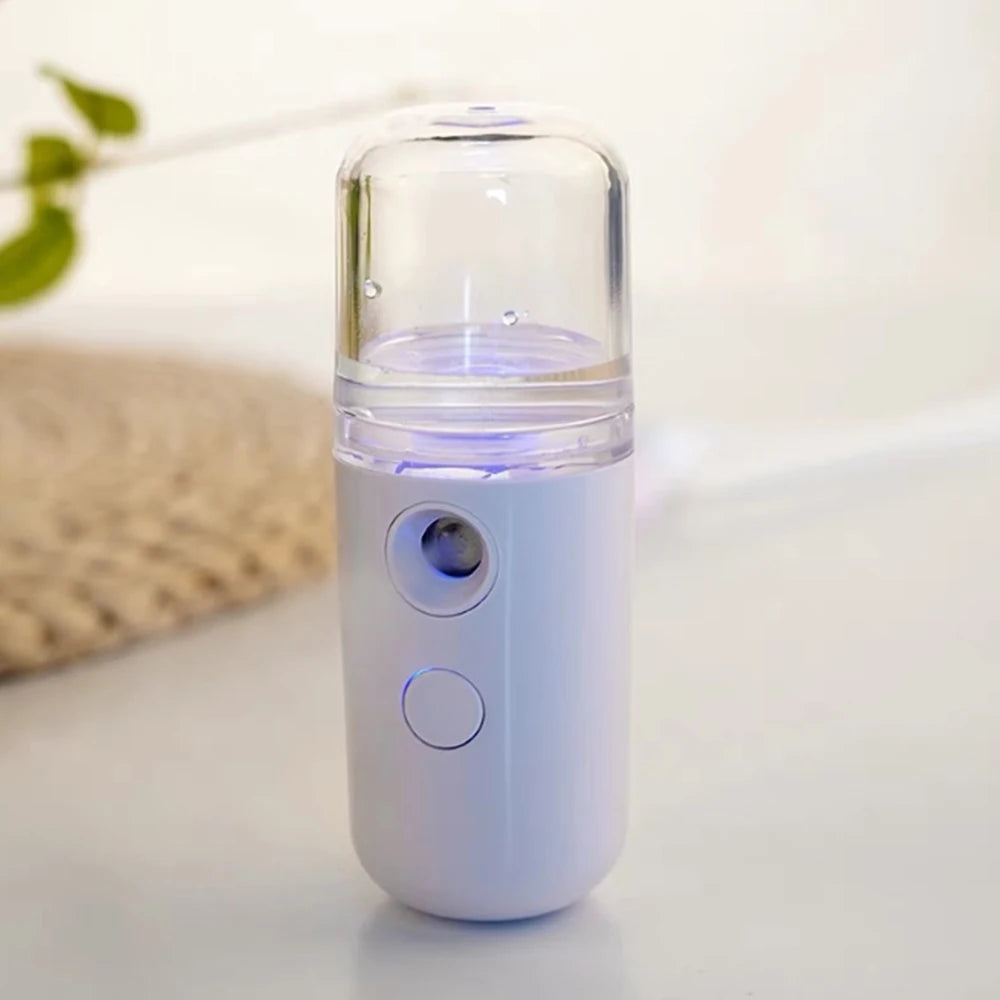 Portable Nano Face Spray Humidifier with USB Water Meter - Skin Moisturizer