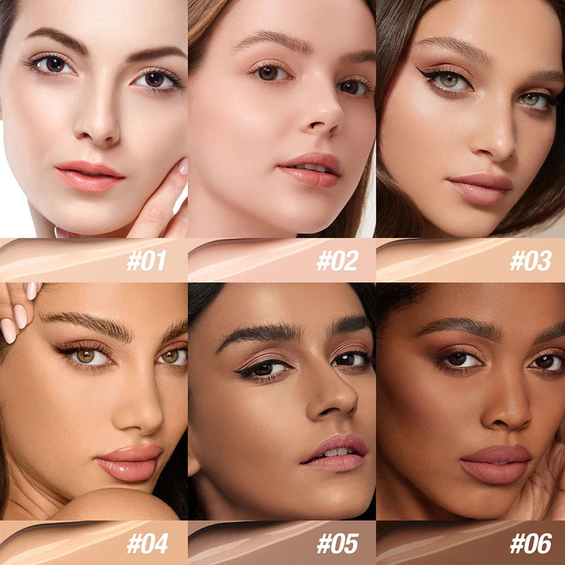 Waterproof Moisturizing Foundation & Concealer for Women - Long-Lasting Face Makeup Base