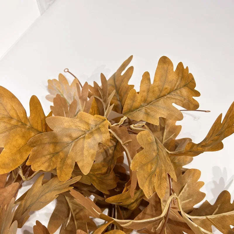 Artificial Plant 240cm Faux Chrysanthemum & Acacia Leaf Wall Decor
