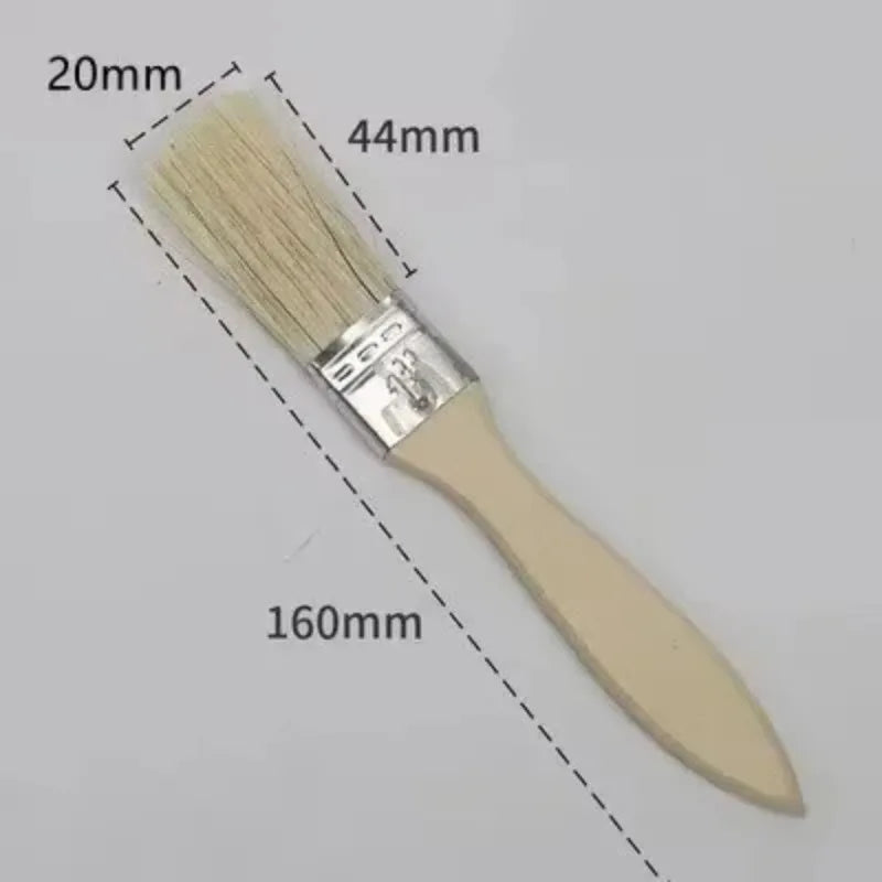 20Pcs Paint Brushes Set with Wooden Handles Durable Bristles for Painting and Home Projects