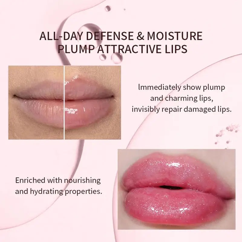 Long Lasting Waterproof Lip Gloss with Glitter & Moisturizing Shine - 6 Colors