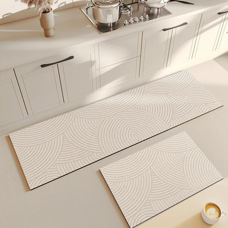 Super Absorbent Anti-Slip Shower Bath Mat with Non-Slip Rug for Bathroom & Kitchen