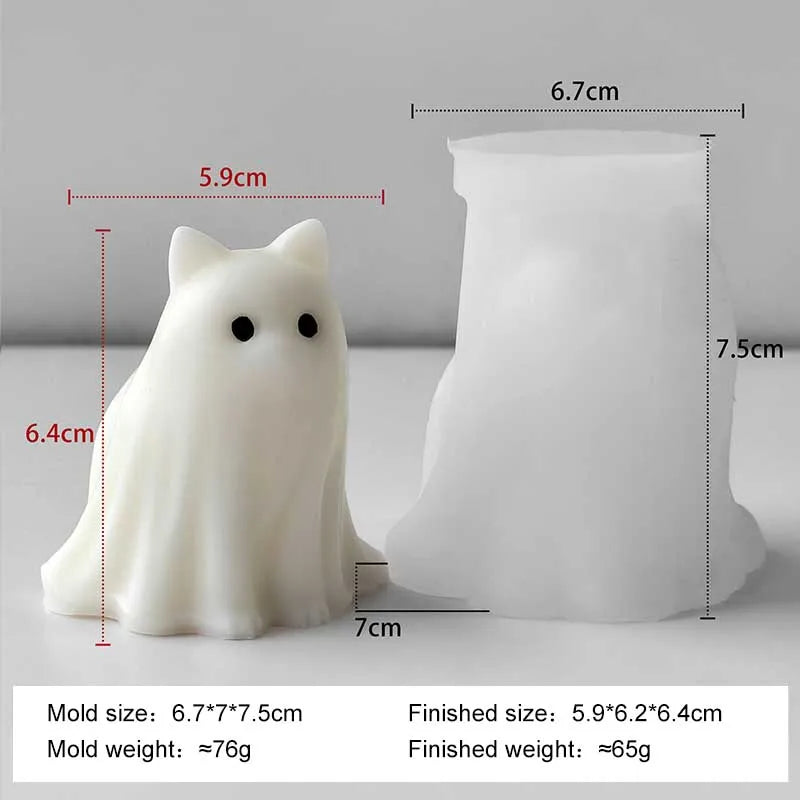 Animal Shape Silicone Mold for Candle Making and Crafts - Halloween Decor