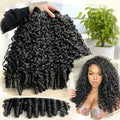 Burmese Curly Human Hair Extensions - Sew In Raw Hair Bundles, Double Drawn, Brazilian Remy