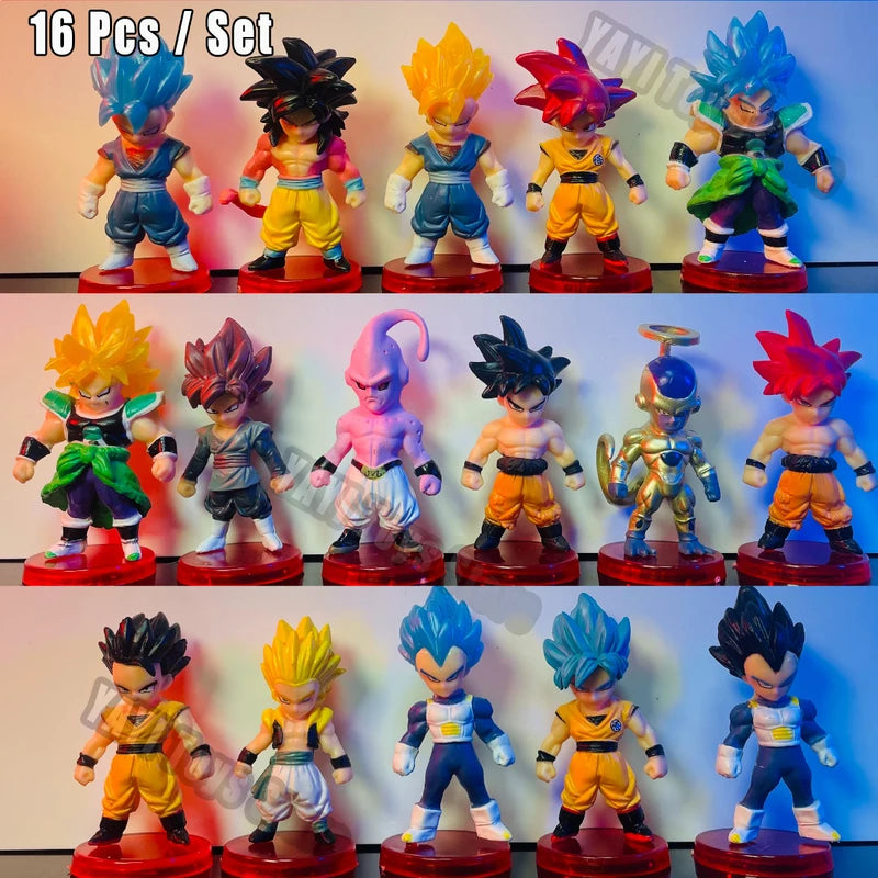 Dragon Ball Z Action Figures Set - Goku Vegeta Broly Piccolo Buu Collectible Toys