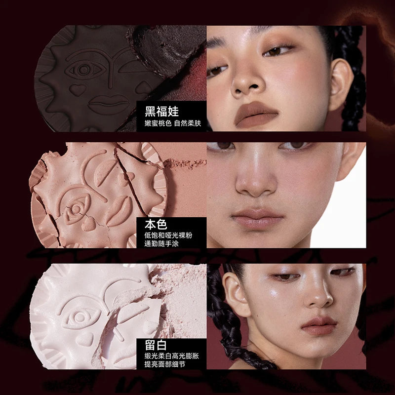 Cream Blusher Powder with Multi-Use Highlight and Natural Finish – Girlcult Emotional Series
