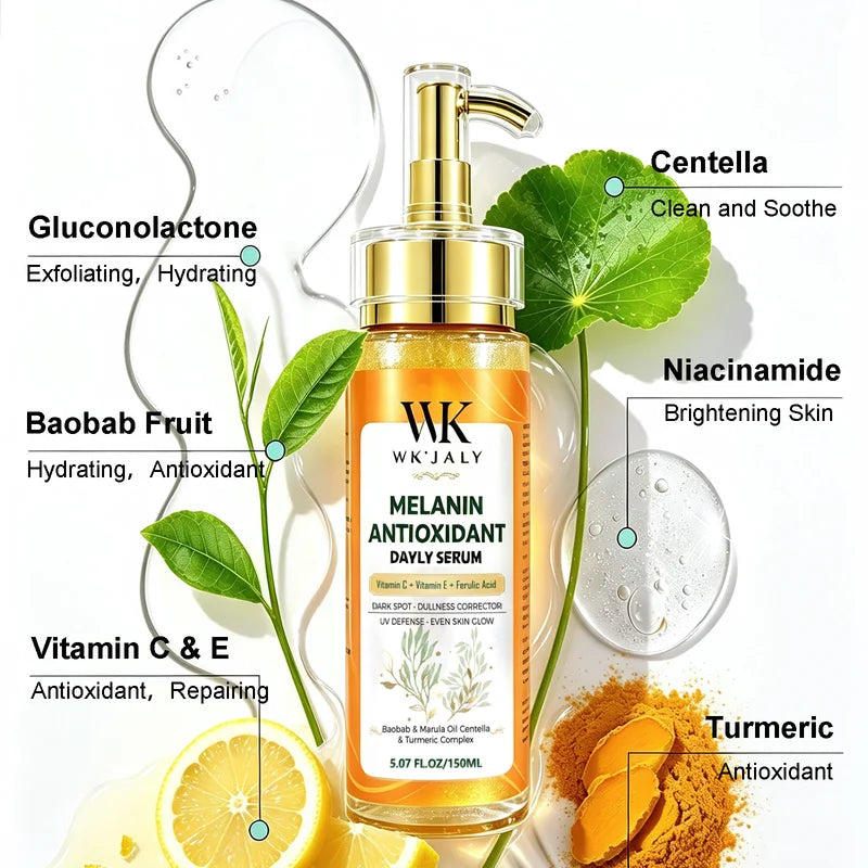 Melanin Brightening Daily Serum with Baobab & Marula Oil - Dark Spots & Dullness Corrector