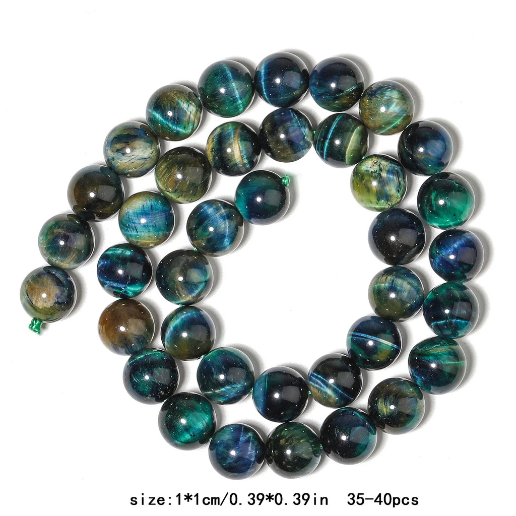 Colorful Tourmaline Beads Natural Stone Round Loose Beads for Jewelry Making