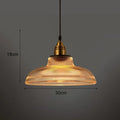 Vintage Glass Pendant Light - Indoor Hanging Lamp for Living Room & Bedroom