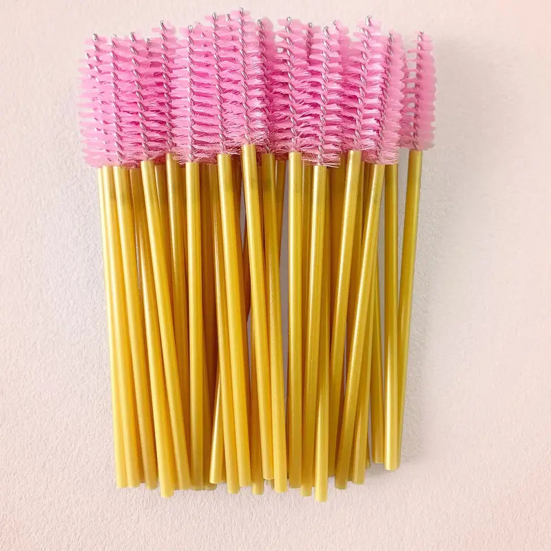 Eyelash Brush Makeup Brush Wands for Lash Extensions and Mascara - Pack of 5 or 50