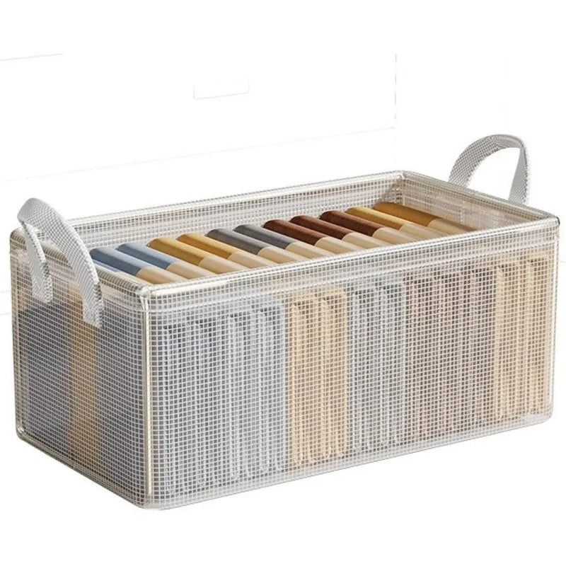Solid Steel Frame Waterproof PVC Storage Box for Clothing Organization