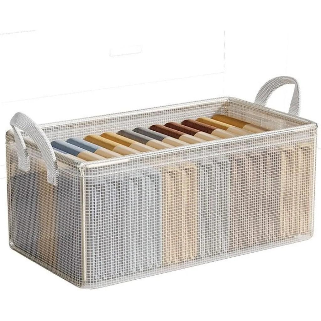 Solid Steel Frame Waterproof PVC Storage Box for Clothing Organization