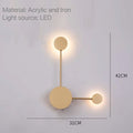Modern LED Wall Sconce Light for Living Room Hallway Decor - Indoor Fixture