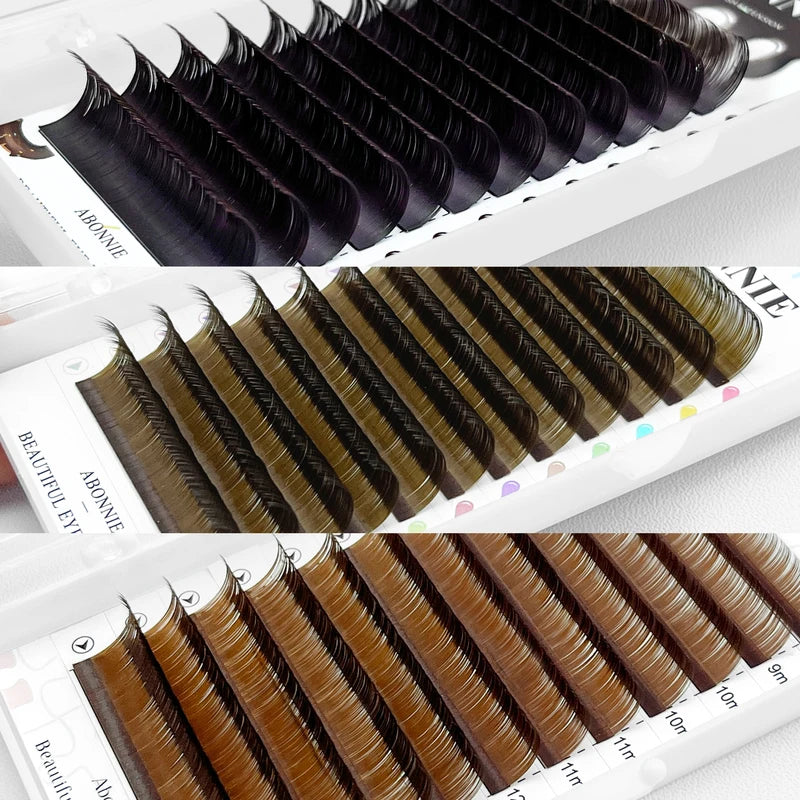 Natural Mink Eyelash Extensions with Curl & Thickness Options - Soft & Light