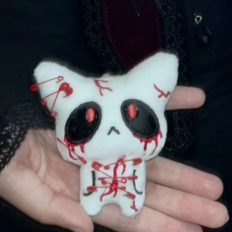 Halloween Horror Plush Keychain Creepy Monster Doll for Bags and Decor