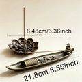 2-Piece Alloy Incense Burner Set for Stick Cone & Backflow Incense - Home Decor
