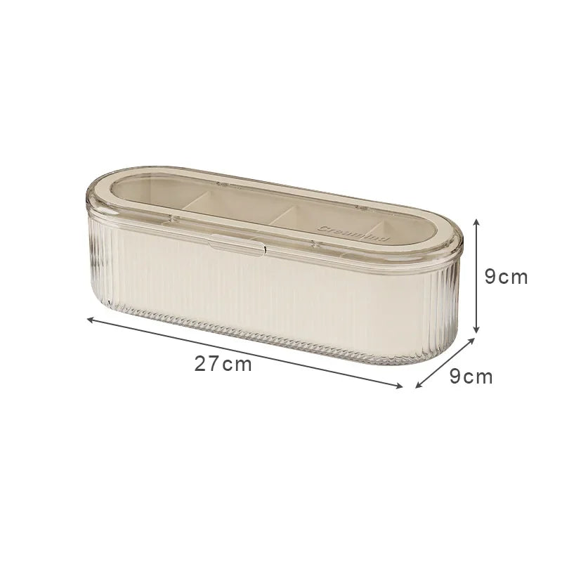 Hair Accessories Organizer Acrylic Storage Box with Multiple Compartments