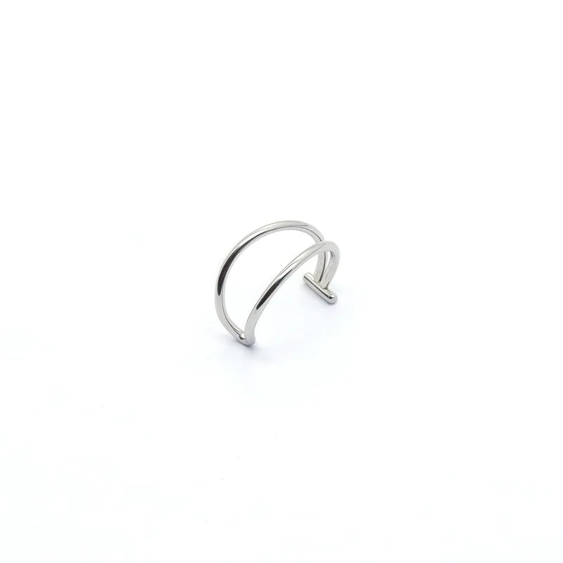 8pcs Fake Lip Ring Vampire Teeth Ring Set Non-Piercing Lip Cuff Jewelry for Women Men
