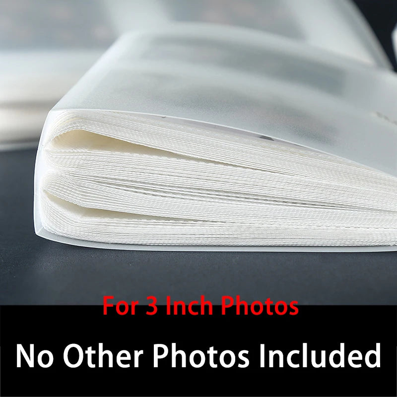 80 Pockets Photo Album - Transparent Mini Instax Card Holder, Waterproof & Durable