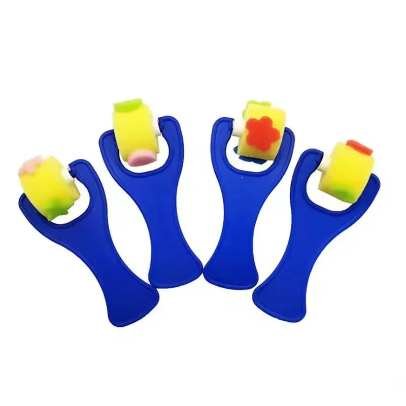 Set of 3-6 Painting Sponge Brushes for DIY Art and Craft Projects