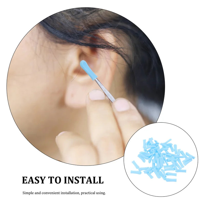 Silicone Ear Wax Removal Tips Replacement Set for Ear Cleaning Camera - 80pcs