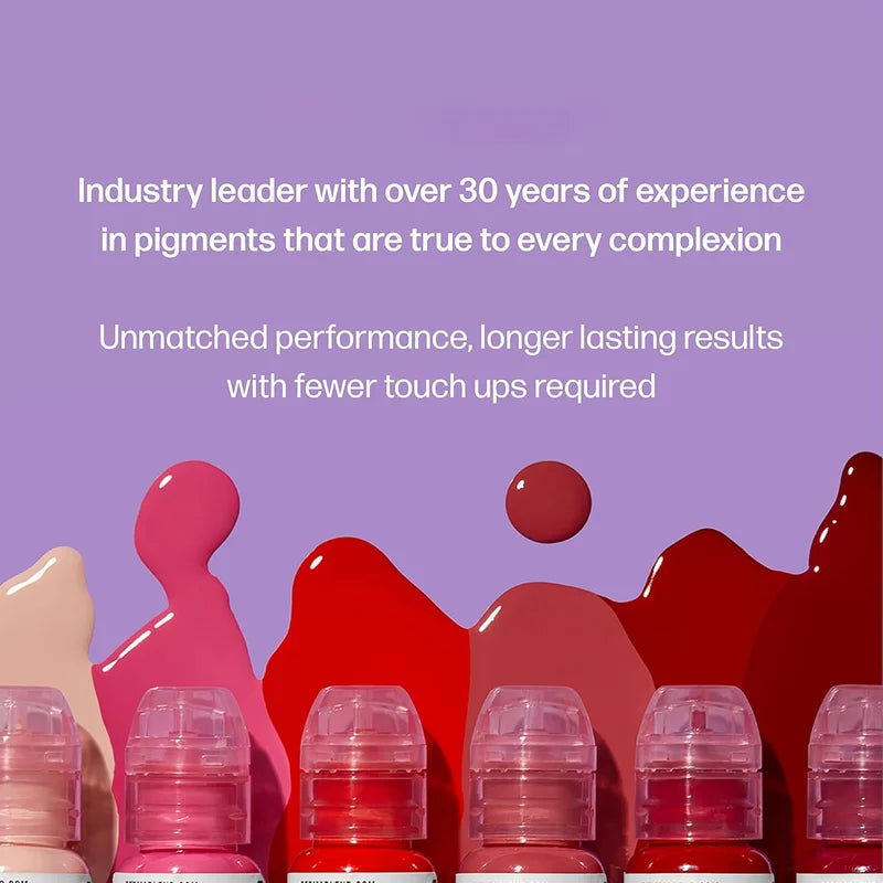 Permanent Makeup Pigment - Long-Lasting Professional Tattoo Ink for Microblading & Lip Tattoo