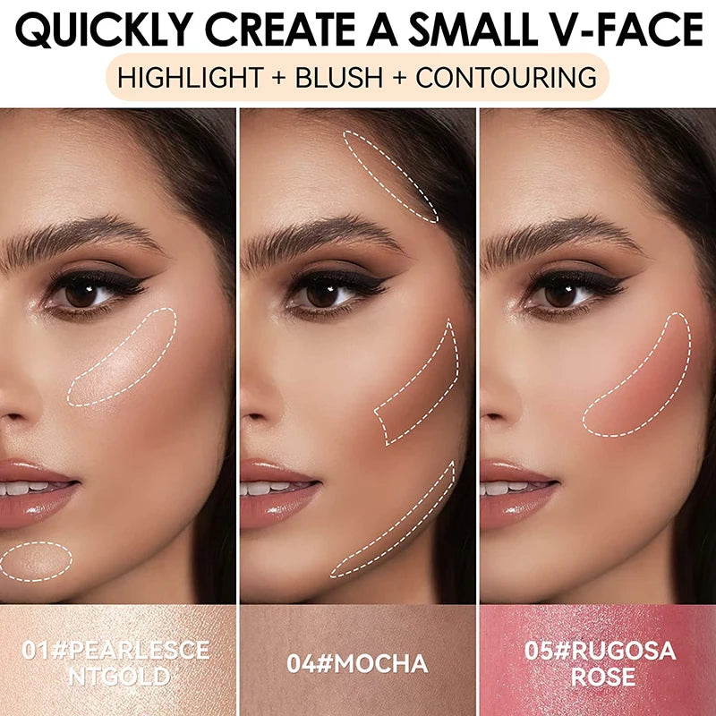 Highlighter Stick Contour & Brightening Makeup for Radiant Skin - Multiple Colors