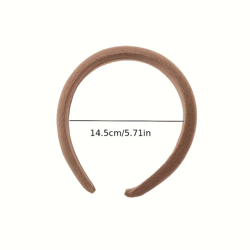 Solid Color Sponge Hair Band for Women and Girls - Fashion Hair Accessories