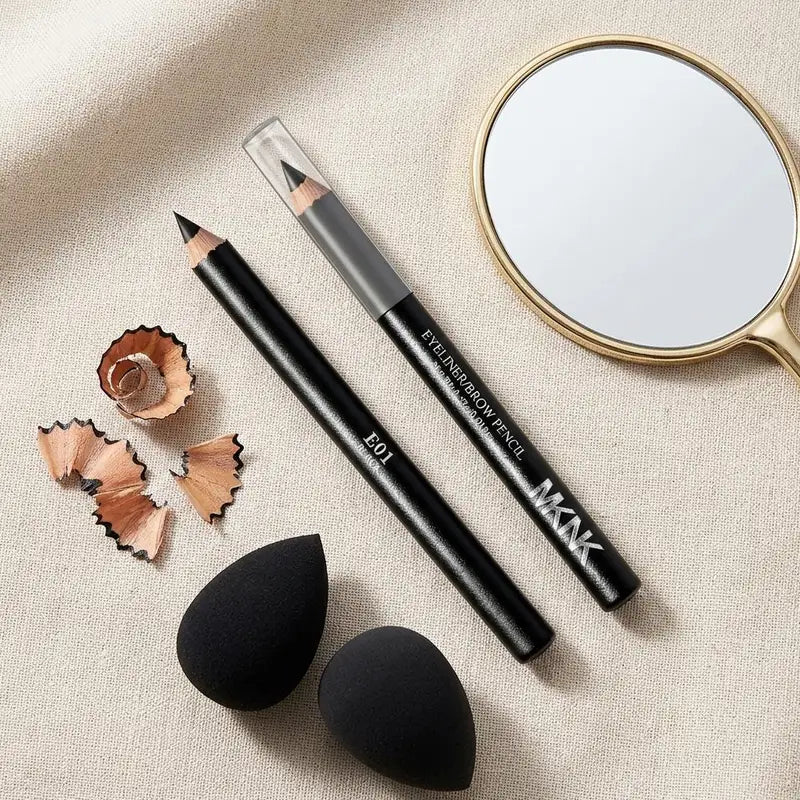 Multi-Function Waterproof Wooden Eyeliner & Eyebrow Pencil - Natural Look