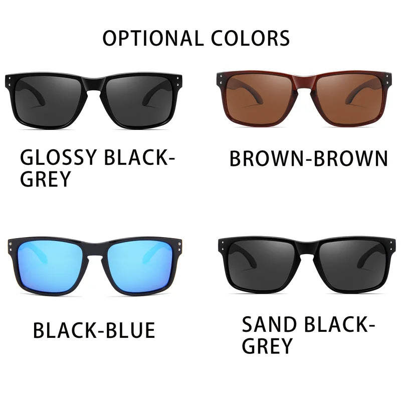 High Quality Polarized Square Sunglasses for Outdoor Sports & Beach UV400