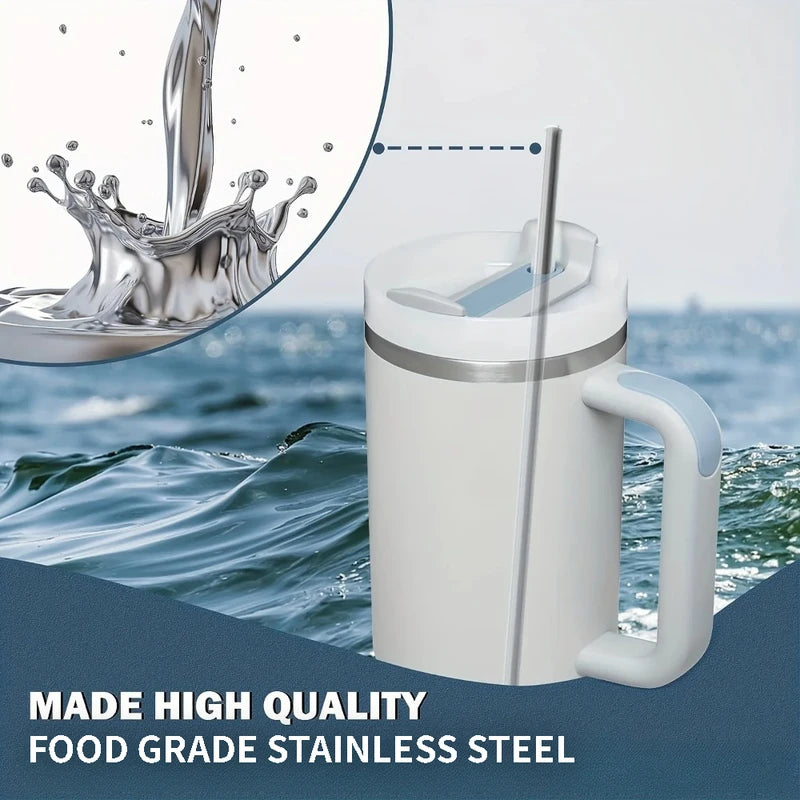 Reusable 30cm Stainless Steel Drinking Straw for Cocktails & Smoothies
