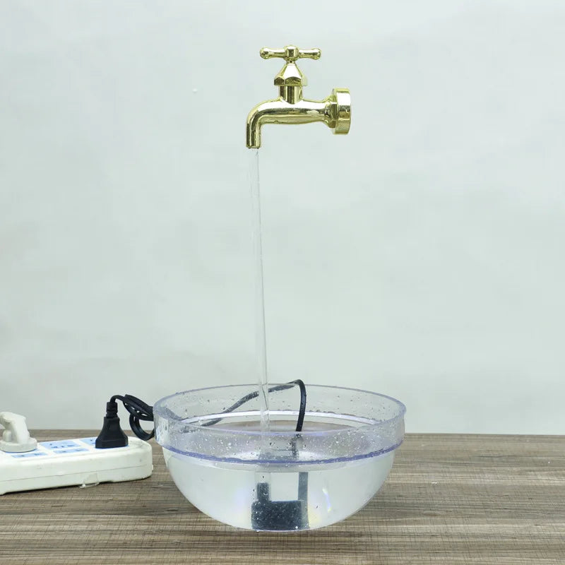 Floating Faucet Water Fountain Kit for Garden & Yard Decor - Invisible, Windproof