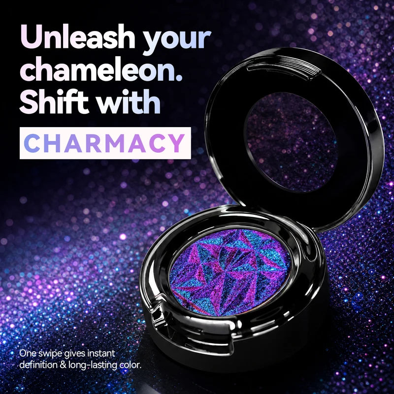 Multichrome Glitter Eyeshadow Set with Primer Long-Lasting High Chrome Pigment