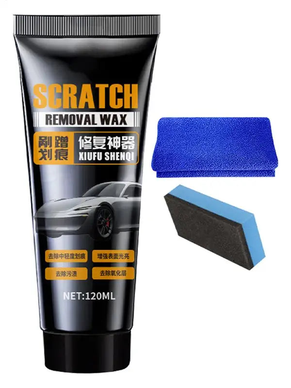 Car Scratch Repair Wax 120ml - Surface Restoration and Gloss Enhancement