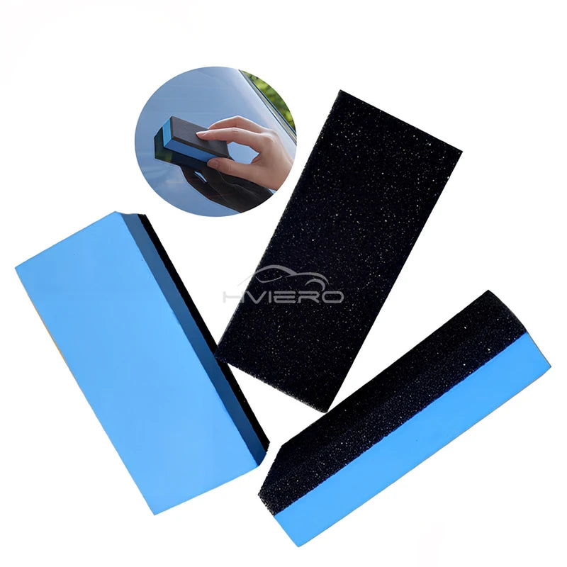 Car Ceramic Coating Sponge Set - Nano Wax Applicator Pads for Auto Polishing