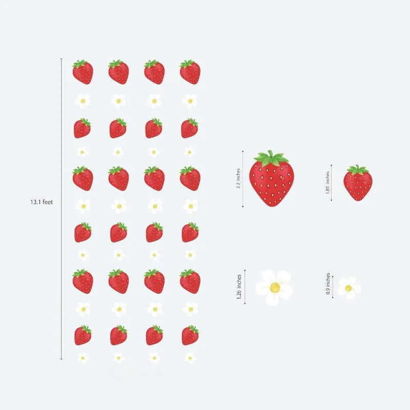 Strawberry Garland Fruit Hanging Banners for Kids Room & Party Decor