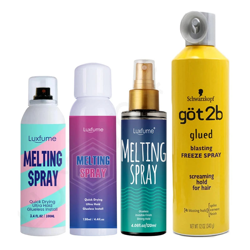 Melting Spray for Lace Wigs Hair Styling Gel & Wig Installation Kit