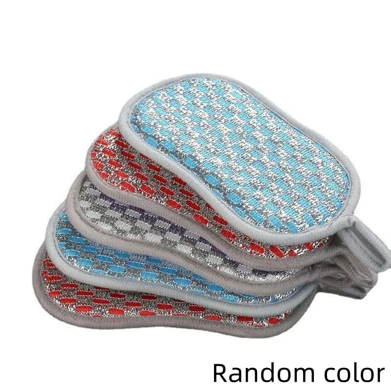 Double-Sided Dishwashing Sponge Set - Multi-Purpose Kitchen Scrubbing Pads
