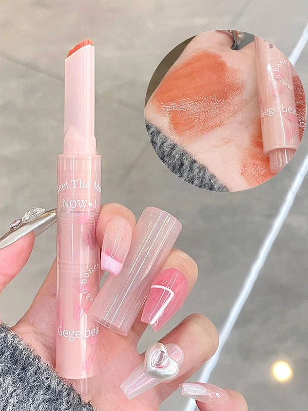 Moisturizing Lip Gloss Pen - Jelly Love Lipstick with Mirror and Vibrant Colors