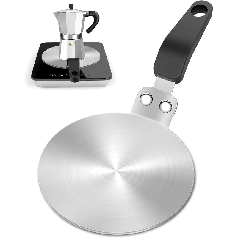 Heat Conduction Plate for Pots and Cookware - Stainless Steel, Universal Size