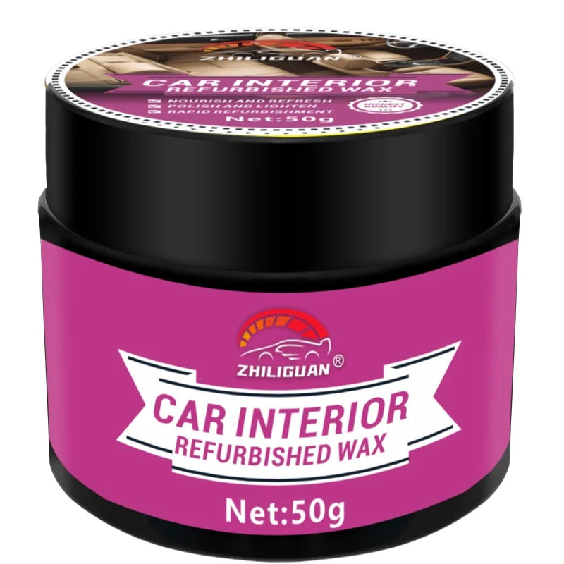 Car Interior Renovation Wax - Scratch Repair & Gloss Restoration for Plastic & Leather