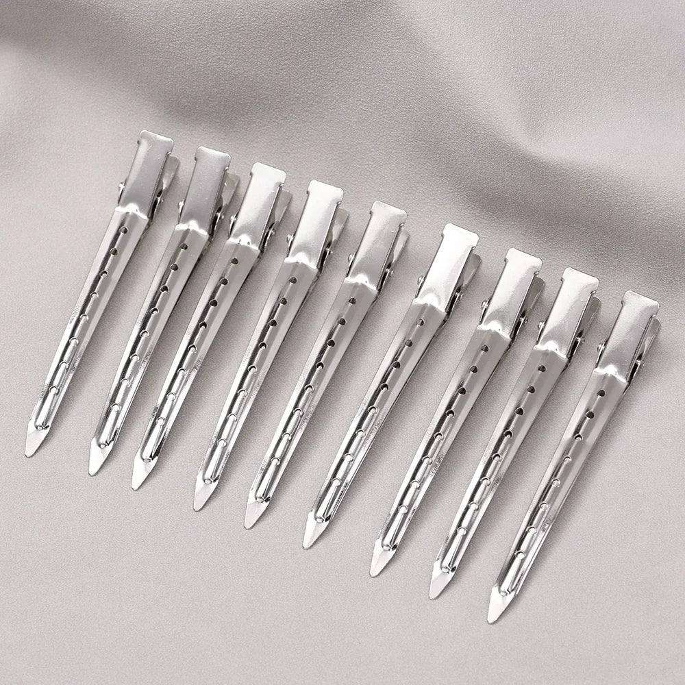Metal Hair Sectioning Clips Hairdressing Clamps for Styling and Haircut - Multiple Sizes