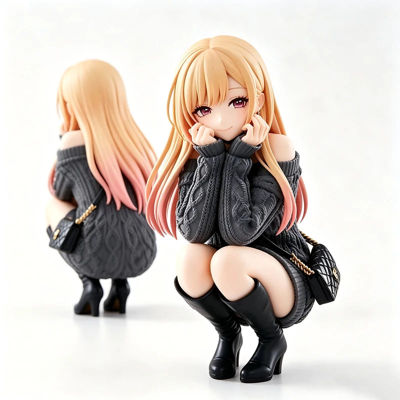 Anime Marin Kitagawa Squatting Pose PVC Figure 10CM Doll Collection Toy