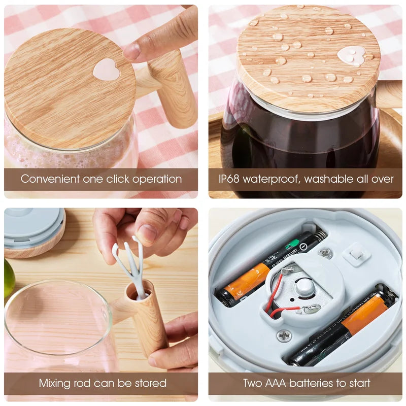 Self Stirring Mug 400ML Electric High-Speed Coffee & Beverage Mixer