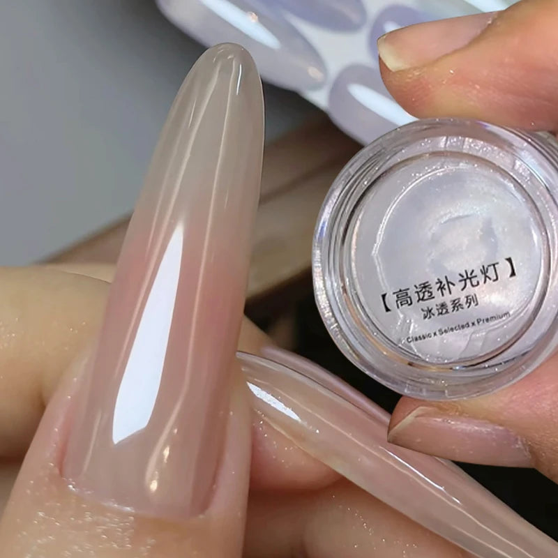 Mirror Bright Plating Aurora Glitter Powder for Nails - Highlight & Shimmer Dust
