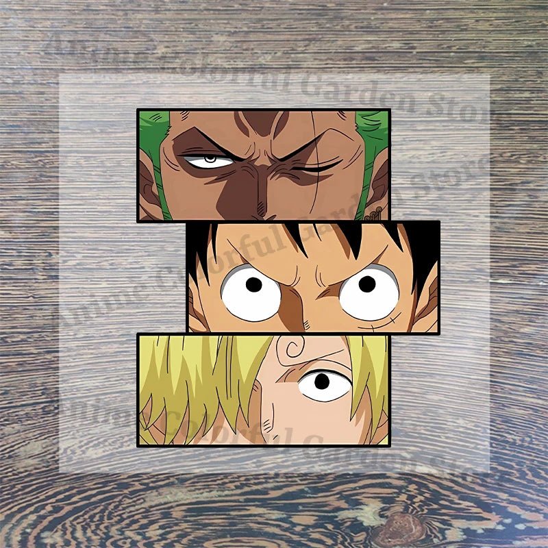 Anime One Piece Iron-On Patches for Clothing DIY Heat Transfer Vinyl Stickers