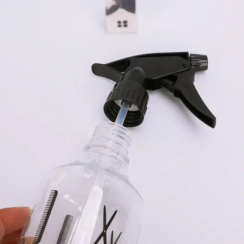250ml Hairdressing Spray Bottle for Salon & Hair Styling - Transparent Plastic