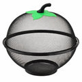 Mesh Cover Metal Fruit Basket with Moisture-Resistant Multi-Functional Kitchen Storage Rack