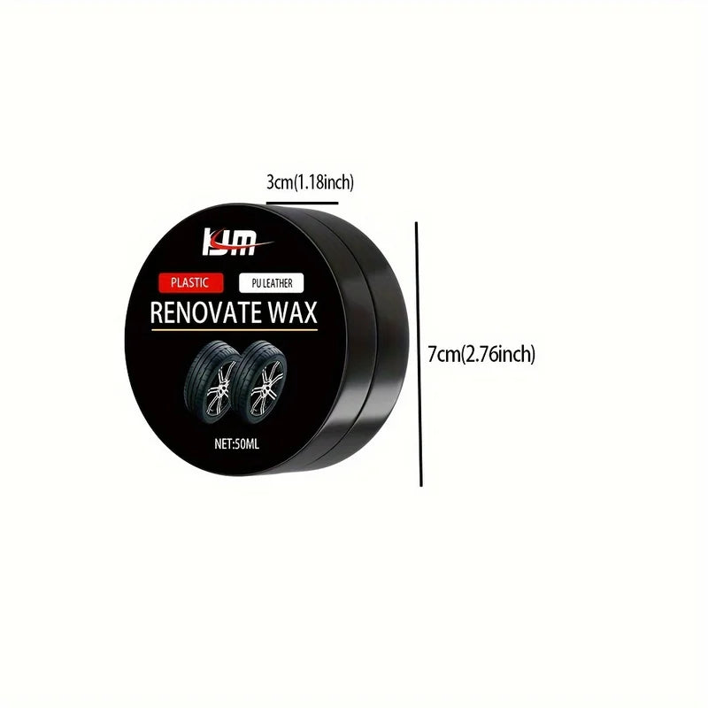 Universal Car Headlight Restoration Wax - Scratch Removal & Hydrophobic Polish