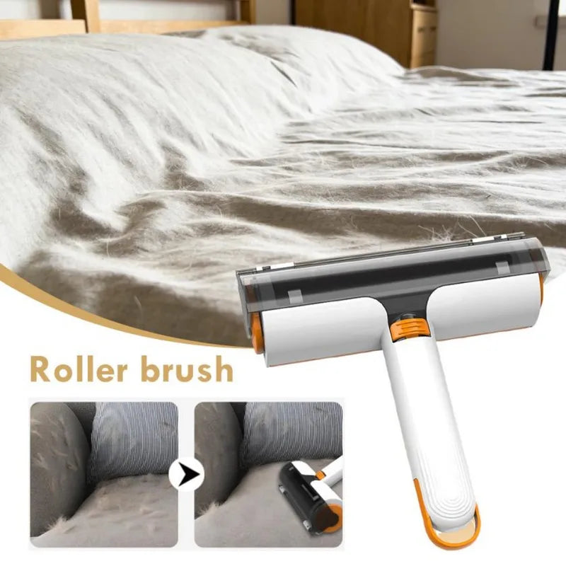 Pet Hair Remover Roller - Washable, Portable Fur Sticking Brush for Clothes & Furniture